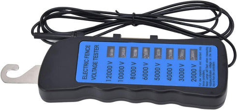 12KV Neon Fence Voltage Tester, 8 Neon Indicator Lights Waterproof Electric Fence Tester Fault Finder Farming Equipment Portable Testing Tool, 200...