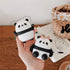 Yatchen for AirPod Cover Case, AirPods 1/2 Case Cute 3D Cartoon Panda AirPod Case Soft Silicone with Keychain Compatible with Airpods 2nd 1st Kawa...