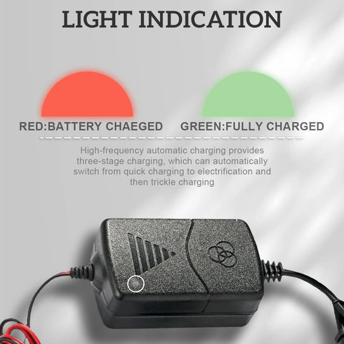 Battery Trickle Charger, 12V Lead Acid Automotive Charger, Lead Acid Charger Battery Chargers Smart Battery, Sealed Lead Acid Battery Charger, SLA...