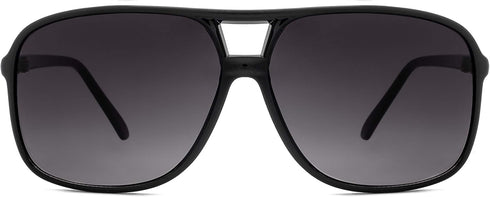 NYS Collection Square Aviator Sunglasses Womens Mens 70s Double Bridge Large Frame...
