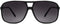 NYS Collection Square Aviator Sunglasses Womens Mens 70s Double Bridge Large Frame...