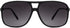 NYS Collection Square Aviator Sunglasses Womens Mens 70s Double Bridge Large Frame...
