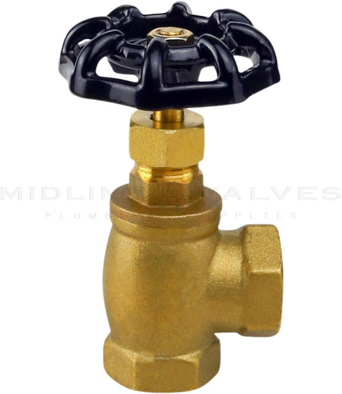 Everflow Supplies 74122-NL 1/2" Angle Short Globe Valve With Female Threaded IPS Connections...