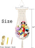 Stuffed Animal Hammock Wall Hanging Net for Stuffed Animal Net Stuffed Animal Storage Plush Toy Holder Toy Organizer for Boho Kidroom Nursery (Cre...
