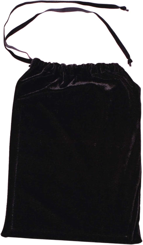 12 x 15 Drawstring Velvet Bag - Black...