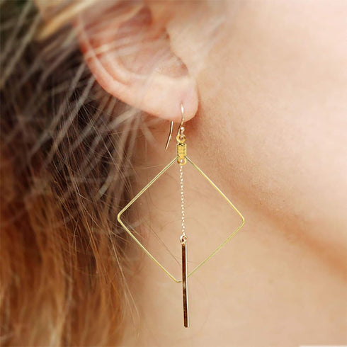 Huwujiu 120pcs Earrings - Round, Square, Triangle - Gold, White - Earring Findings...