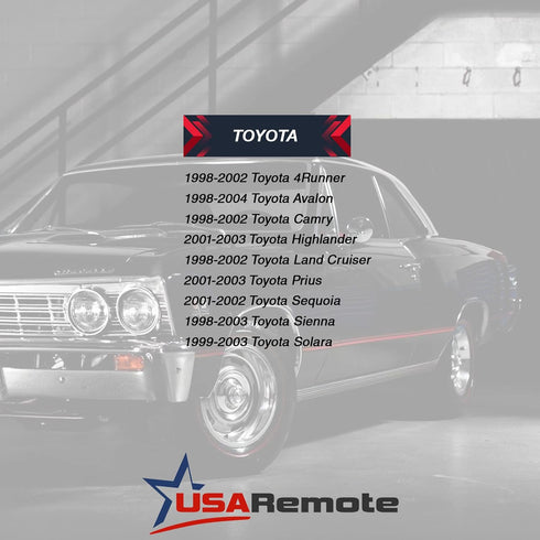 Uncut Transponder Ignition Key fits Toyota with 4C Chip...