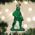 Old World Christmas Glass Blown Ornament for Christmas Tree, Green Army Man...