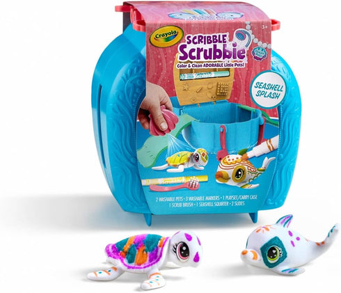 Crayola Scribble Scrubbie Pets, Ocean Animals Playset, Color & Wash Creative Toy, Gift for Kids, Age 3, 4, 5, 6...