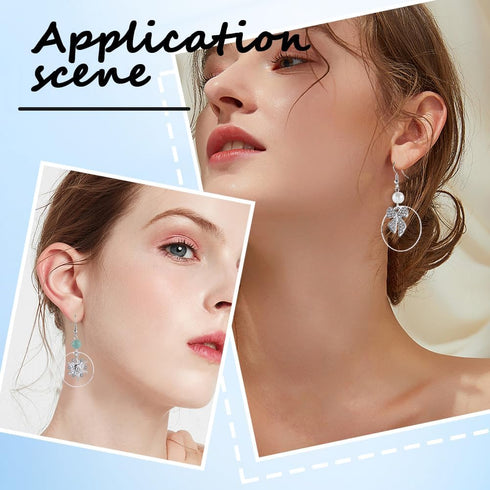 120Pcs 30mm Small Round Earring Finding Hoop Earrings Findings Silver Brass Open Bezel Back Frames Round Beading Ears Components for DIY Necklaces...