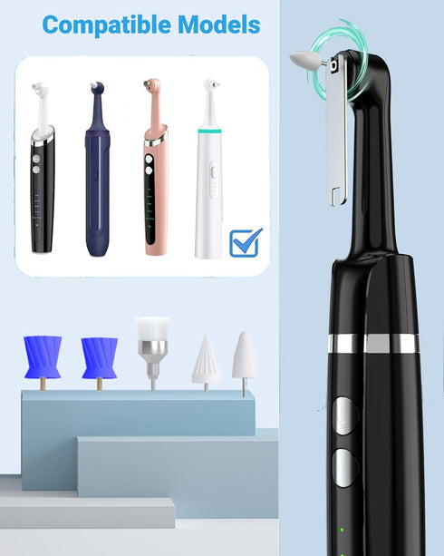 Tooth Polisher Replaceable Heads, 5 Original Replacement Heads for Smile-Aid Tooth Polisher, Compatible Many Models Tooth Polisher...