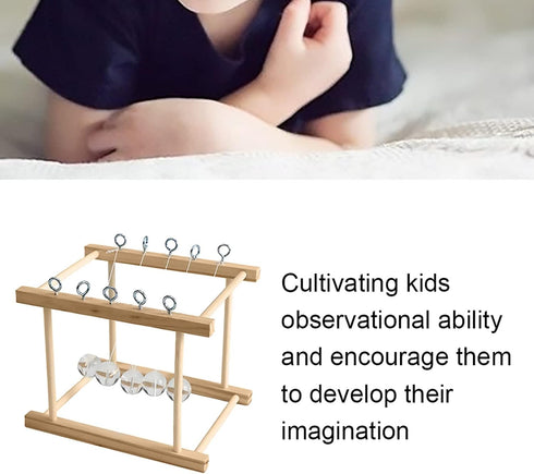 VGEBY Newtons Balance Balls, Newton's DIY Science Experiment Toy Kids Educational Intelligence Developing Toy...