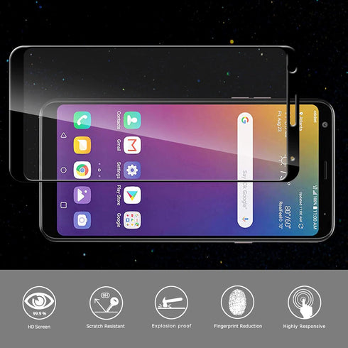 Orzero (2 Pack) Tempered Glass Screen Protector Compatible for LG Stylo 5, Stylo 5v 9 Hardness HD Anti-Scratch Anti-Fingerprint Bubble-Free...