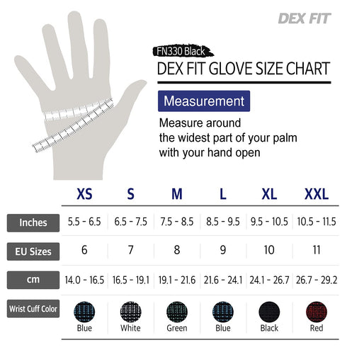 DEX FIT Nitrile Coated Work Gloves FN330-3D-Comfort Stretchy Fit, Firm Grip, Thin & Lightweight, Touchscreen Fingers, Protective & Durable, Breath...