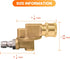 Giraffe Tools Pressure Washer Pivoting Coupler, 7 Angles Gutter Cleaner Attachment, 240 Degree Rotation, 1/4“ Quick Connect, 4000 PSI...