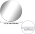 Aneco 6 Pack Acrylic Round Mirrors Non Glass Round Mirror Plate Self Adhesive Mirror Stickers for Home Wall Decor or Wedding Table Centerpiece, 6 ...