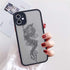 Ownest Compatible for iPhone 11 Case for Clear Fashion Animal Dragon Cartoon Pattern Frosted PC Back 3D and Soft TPU Bumper Protective Silicone Sh...