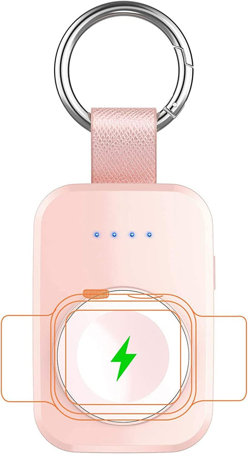 i.VALUX Portable Wireless Charger for Apple Watch Series 10/9/8/UItra/7/6/5/4/3/2/SE, Compact Magnetic iWatch Charger 1000mAh Power Bank Travel Ke...