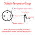 ESUPPORT Car 2" 52mm Digital Water Temp Gauge Red LED Fahrenheit F...