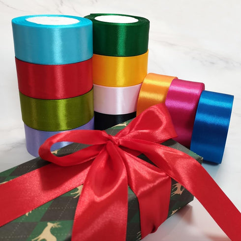 1 1/2 inch Satin Ribbon for Craft Gift Wrapping 25 Yards Silky Polyster Ribbon Roll for Handmade Hair Bow Wedding Party Decor Flower Bouquet,Gold...