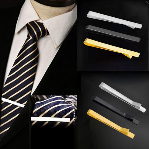 3PCS Classic Tie clip/Simple Business Men Tie Clip Set Gold Silver Black Tie Pins Hundreds of Tie bar Set,Wedding Tie clip...