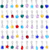 60 Pieces Assorted European Beads with Plating Silver Metal Alloy Rhinestone Large Hole Spacer Beads for DIY Charm Bracelet Jewelry Making (Alloy ...
