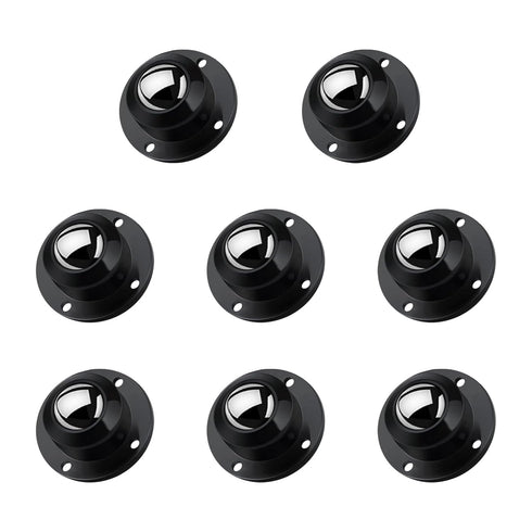 1 Inch Small Caster Wheels for Furniture, Self Adhesive Caster Wheels, 360° Swivel Wheels, 28 LBS Load Capacity Per Wheel, Low Profile Wheels for ...