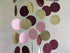 Burgundy Bachelorette Party Decorations Fall/Burgundy Pink Gold Birthday Decorations for Women/Fall Bridal Shower Decorations Maroon Party Decorat...