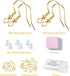 925 Sterling Silver Earring Hooks 200 PCS, Gold Earring Hooks for Jewelry Making, Hypoallergenic Fish Hook Earrings Making Kit, DIY Earring, with ...