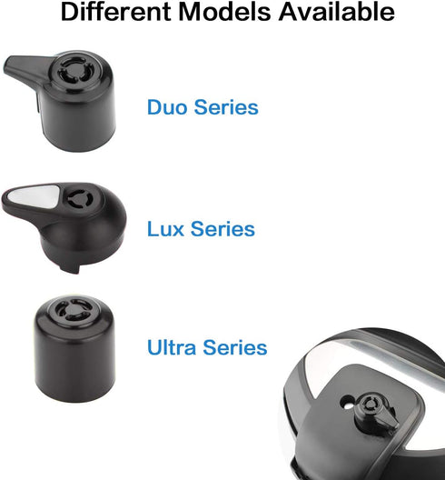 2Pack Steam Release Handle Replacement Accessories Steam Release Valve for Instant Pot Ultra 3QT 6Qt 8QT 10-in-1 Multi Pressurer Cooker...