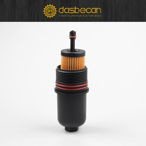 Dasbecan Oil Filter Cap Lid Cover Compatible with Ford Fusion/F-150 2.7L V6/EcoBoost Replaces# FT4Z6A832C FT4Z-6A832-C...