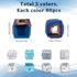 SUNNYCLUE 400Pcs 5 Colors Blue Square Glass Beads Blue Glass Cube Bead AB Color Faceted Transparent Glass Crystal Blue Cube Tiny Spacer Bead for J...