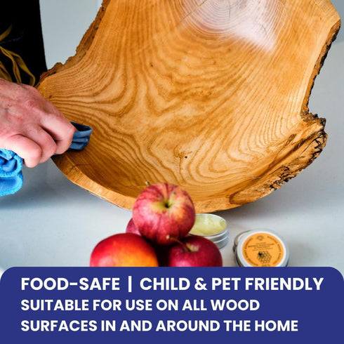 Beeswax Furniture Polish & Conditioner for Wood - (Natural, 10.5 Fl Oz) Enhances the Natural Beauty of Wood. Seals & Protects any Wooden Surface...