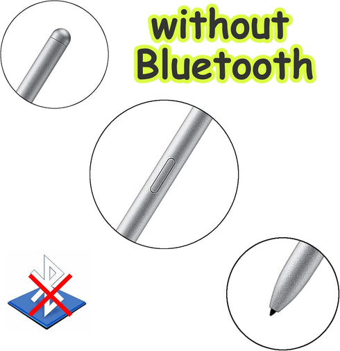 Tab S7 S Pen WithoutBluetooth Replacement for Samsung Galaxy Tab S7 / S7 Plus Stylus Pen S Pen with 5 Nibs (Silver)...