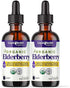 LIQUIDHEALTH USDA Organic Elderberry Liquid Drops for Kids and Adults - Liquid Vitamin Supplement, Immune Support Syrup, Antioxidant, Vegan, Non-G...