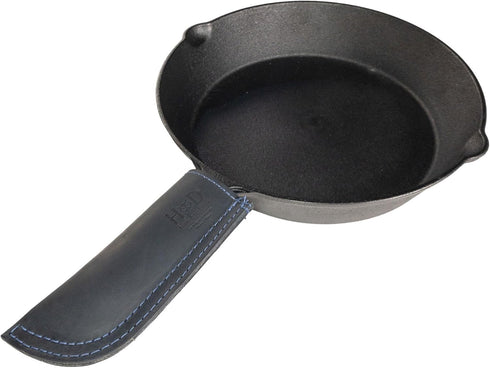 Hide & Drink, Full Grain Leather Hot Handle, Cast Iron Protector, Panhandle Potholder, Double Layered, Double Stitched, Slides On/Off Easily onto ...
