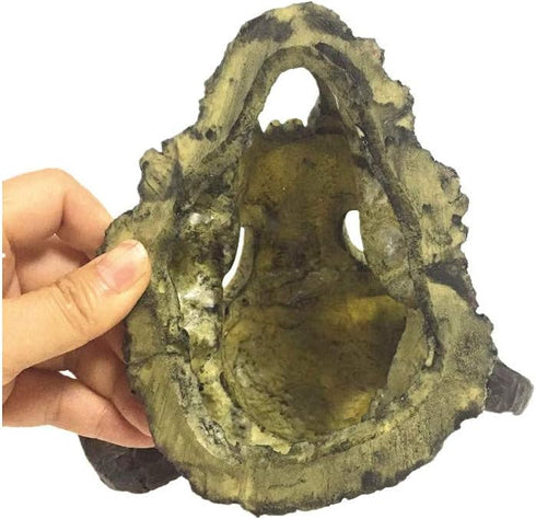 6 x 7.5 inch Aquarium Decoration Fish Tank Décor Ornaments Fish Turtle Hidden,Amphibians Bonsai Beautification Cave Landscape Pet Reptile House Sh...