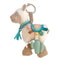 Itzy Ritzy Link & Love Toy for Stroller or Car Seat; Features Textured Ribbons, Crinkle Sounds, Clinking Rings & Silicone Teether; Designed For Ag...