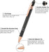 Aozora 9 Pack Ballpoint Pens Smooth Writing 2-in-1 Stylus Retractable Ballpoint Pen with Stylus tip, Office Decor Metal Stylus Pen for Touch Scree...
