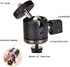 UTEBIT Mini Ball Head, Tripod Head with 1/4" hot Shoe, 360° Rotatable Ball Heads Camera Mount Adapter, Aluminium 20mm Ballhead Compatible with Tri...