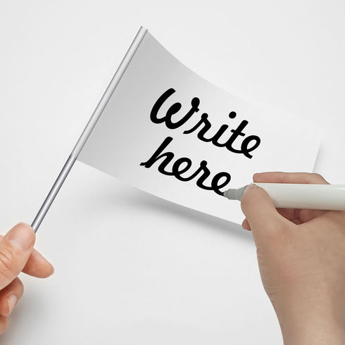 Zozen Marking Flags, White Yard Flgas, 50Pack | 15x4x5 Inch, Marker Flags, Lawn Flags Markers, Irrigation Flags, Landscape Flags, Sprinkler Flags,...