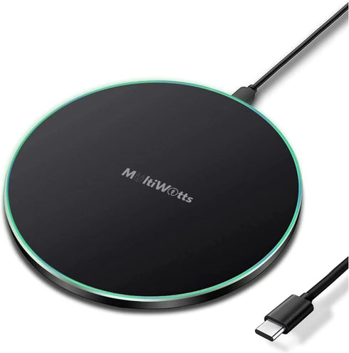 15W Fast Certified Wireless Charger pad Compatible with iPhone (15/15Pro/15 Pro Max, 14/14 Pro/14 Pro Max), Samsung (S24,S24+/S24Ultra,S23/S23+/S2...