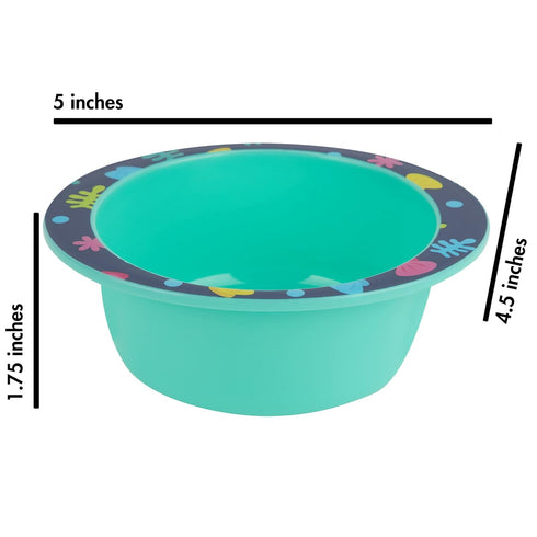 The First Years Baby Shark Dinnerware Set - Toddler Plates and Bowls Set - Includes 1 Toddler Plate, Toddler Bowl, and Toddler Fork and Spoon - 4 ...