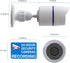 WALI Bullet Dummy Fake Simulated Surveillance Security CCTV Dome Camera Indoor Outdoor with One LED Light, Warning Security Alert Sticker Decal (T...