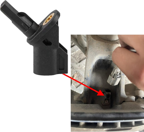 ABS Wheel Speed Sensor, Front ABS Anti Lock Brake Wheel Speed Sensor Compatible with Ford Focus, Replaces OEM #8M5T2B372AA 3M5T2B372AB 3M5T2B372BA...