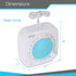 Shower Radio Waterproof Portable Speakers - Portable Shower Bath Accessories - Water Resistant Mini AM/FM Radio with Hanging Strap - Rotary Volume...