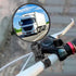 2 Pcs Bike Mirror, Bicycle Cycling Rear Mirror Rotatable Handlebar Convex Mirror Adjustable 360 Degree Rearview Bicycle Mirrors Shockproof Wide An...