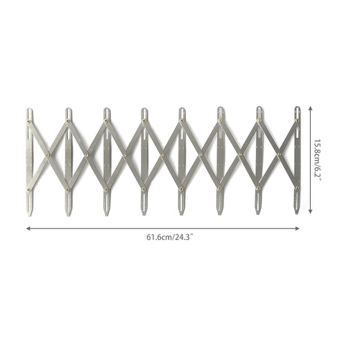 Expanding Sewing Gauge, Equal Space Divider Sewing Aluminum Sewing Gauge Button Guide Tool for Quilting Craft Pleat Button Spacer Tool Sewing...