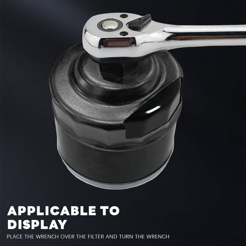 Oil Filter Wrench, Heavy Duty Oil Filter Removal Tool, 76mm 14 Slots Oil Filter Cap Wrench Tool Compatible with 1984-2021 Harley Davidson Motorcyc...