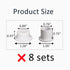 8 Sets Screw Replacement Buttons for Simple Southern Beach Bag, Replacement Rivets for Strap Hole Diameter Not Below 19.5mm Beach Bag (White)...